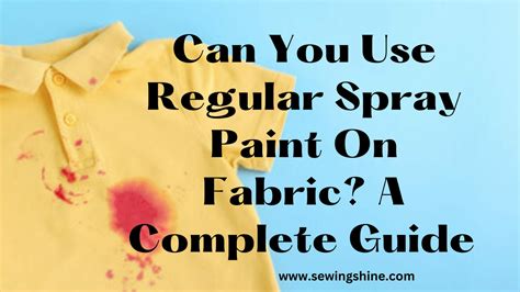 can you use metallic spray paint on fabric|spray paint fabric vs regular.